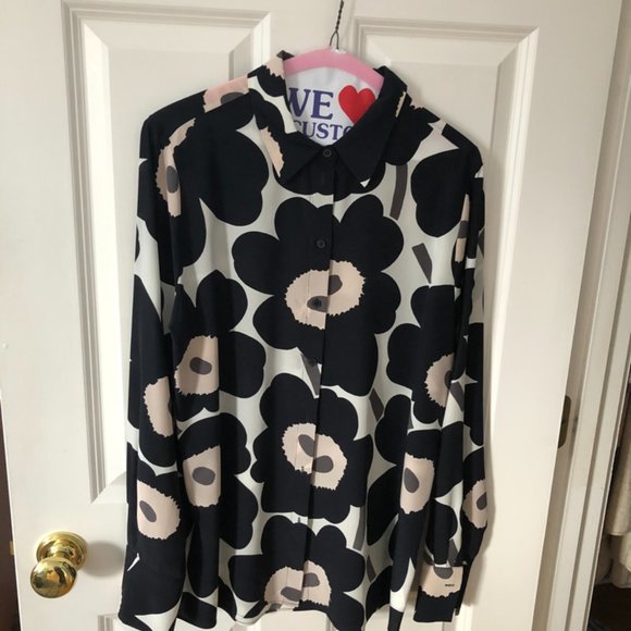marimekko マリメッコ　40 SILK/ROKSANA SHIRT marimekko マリメッコ 40 SILK/ROKSANA SHIRT